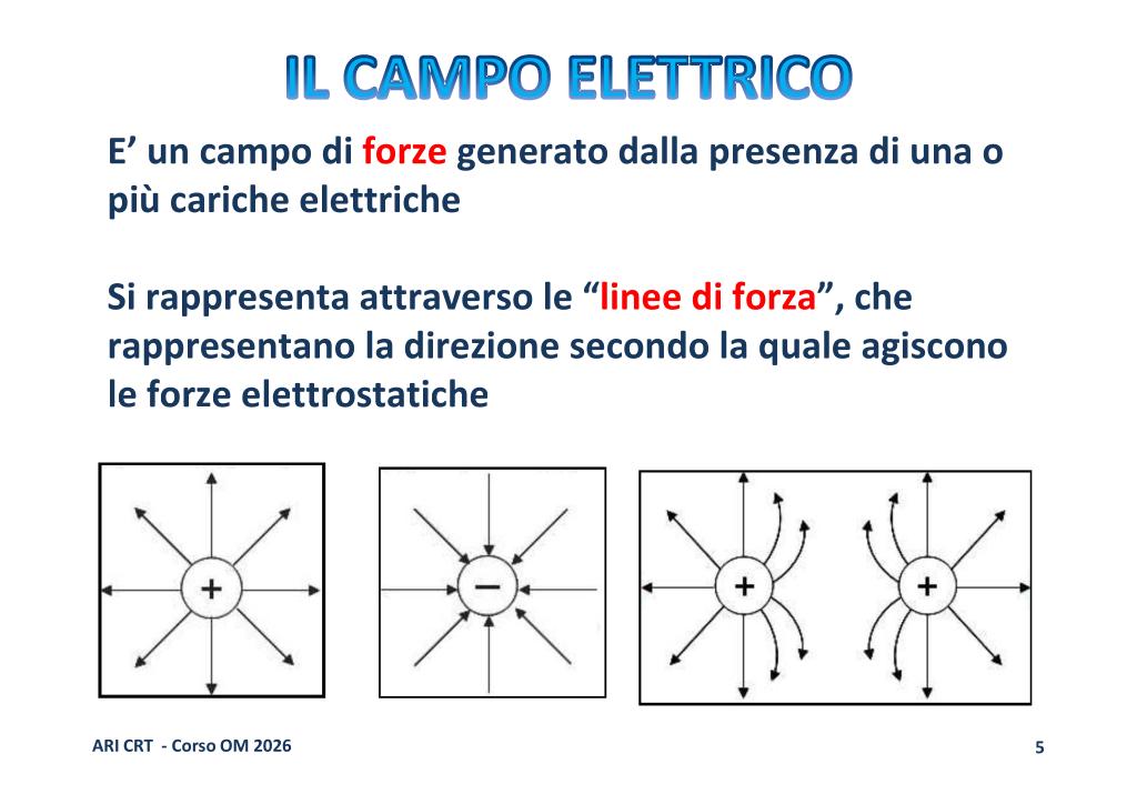 Linee di forza del campo elettrico
